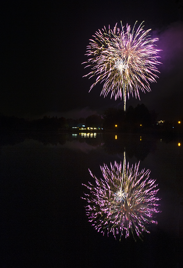 Abschlussfeuerwerk Landesgartenschau Gießen