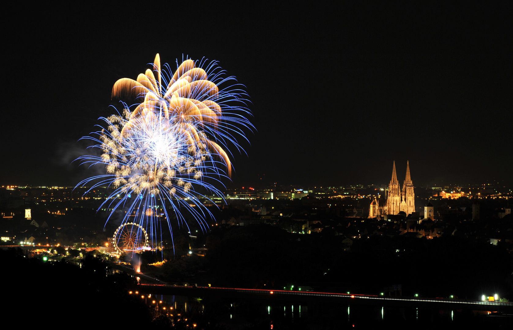 Abschlussfeuerwerk Regensburger Dult 2015