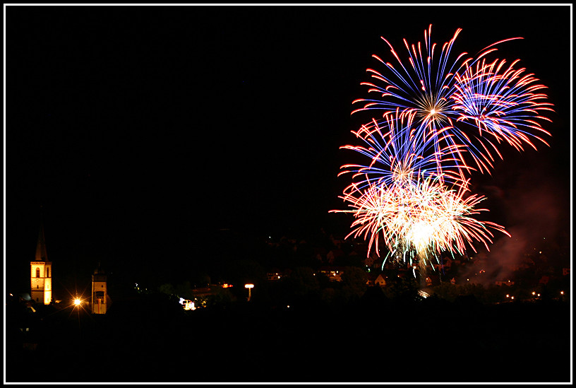 Abschlussfeuerwerk Spessartfestwoche