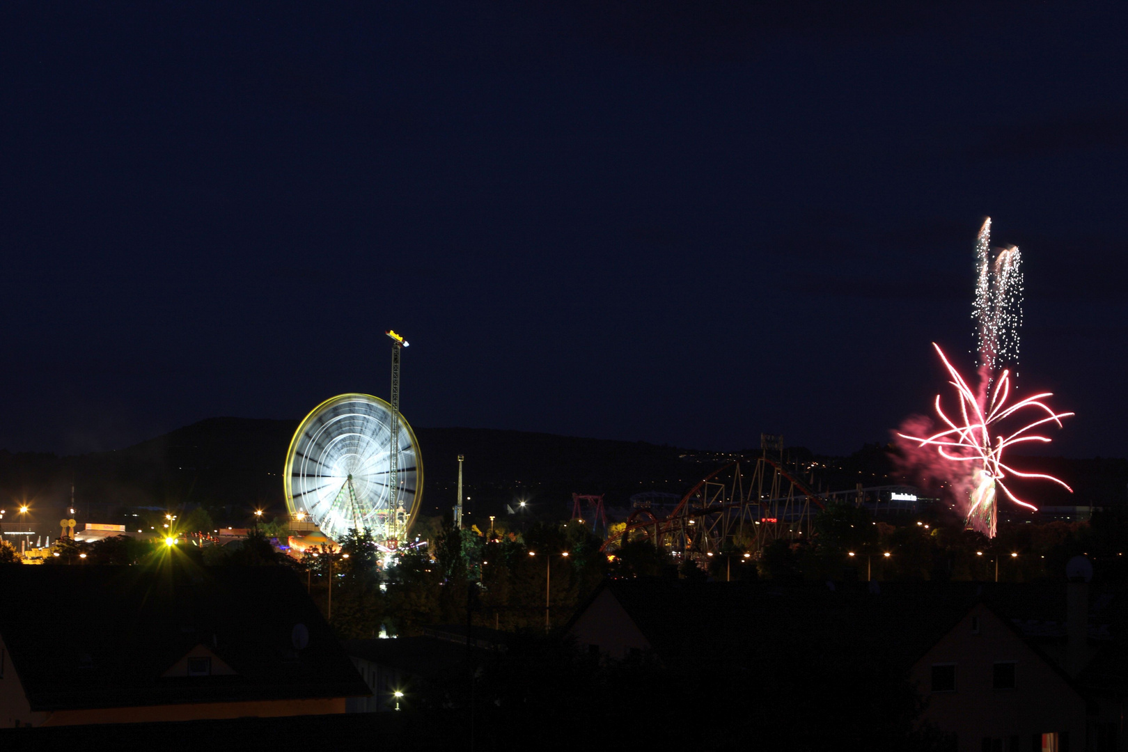 Abschlussfeuerwerk Stuttgarter Frühlingsfest 2011