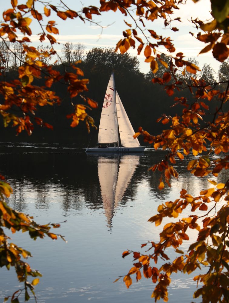 Absegeln ... ein letztes Mal Segel setzen