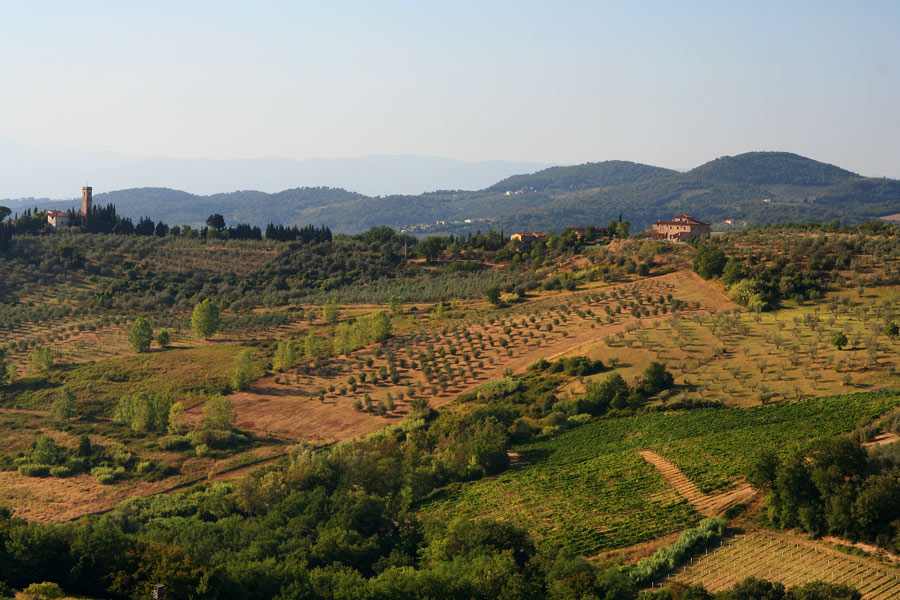 Abseite vom Tourismus . Schöne Toscana