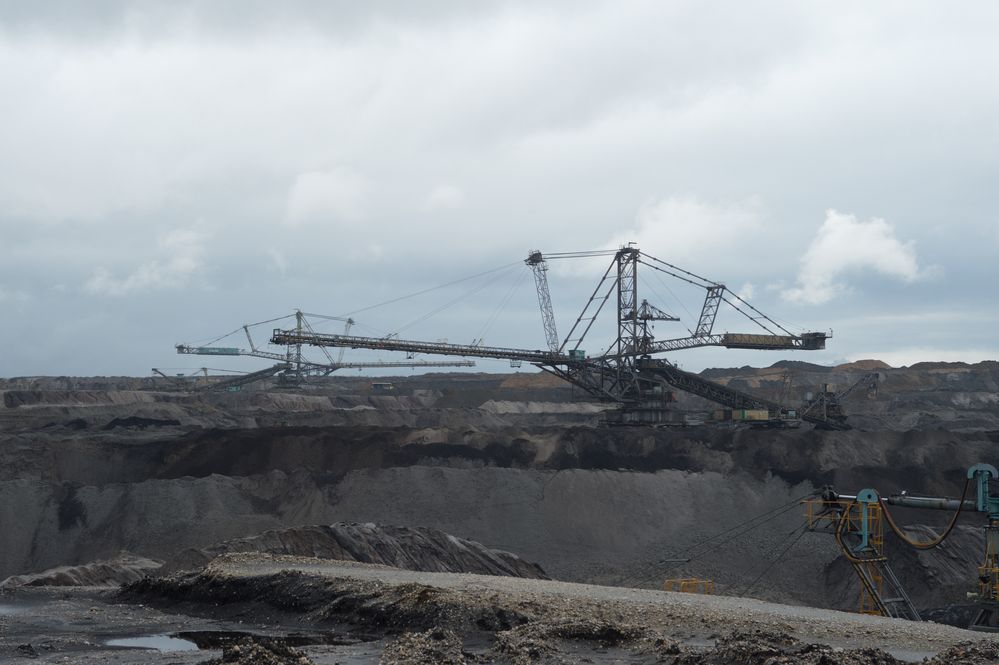 Absetzer im Tagebau Schleenhain 