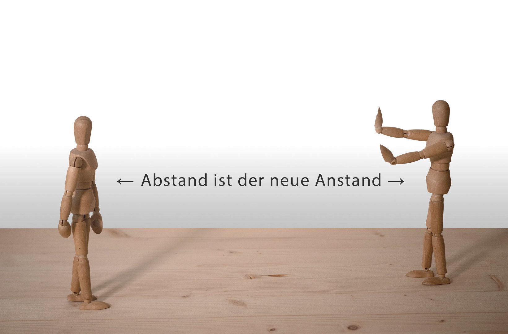 Abstand ist der neue Anstand