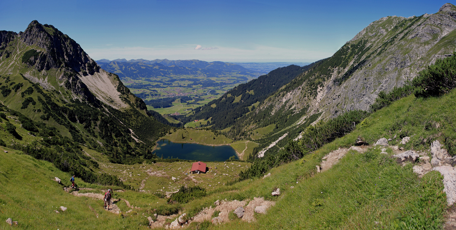 Abstieg durch das Gaisalptal!