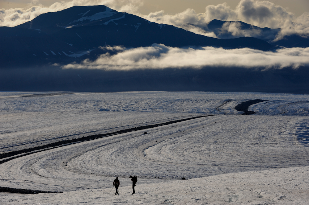 Abstieg vom Aktivbreen