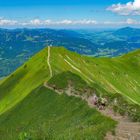 Abstieg vom Fellhorn, Blick nach Norden