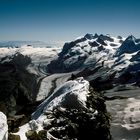 Abstieg vom Gipfel des Matterhorn