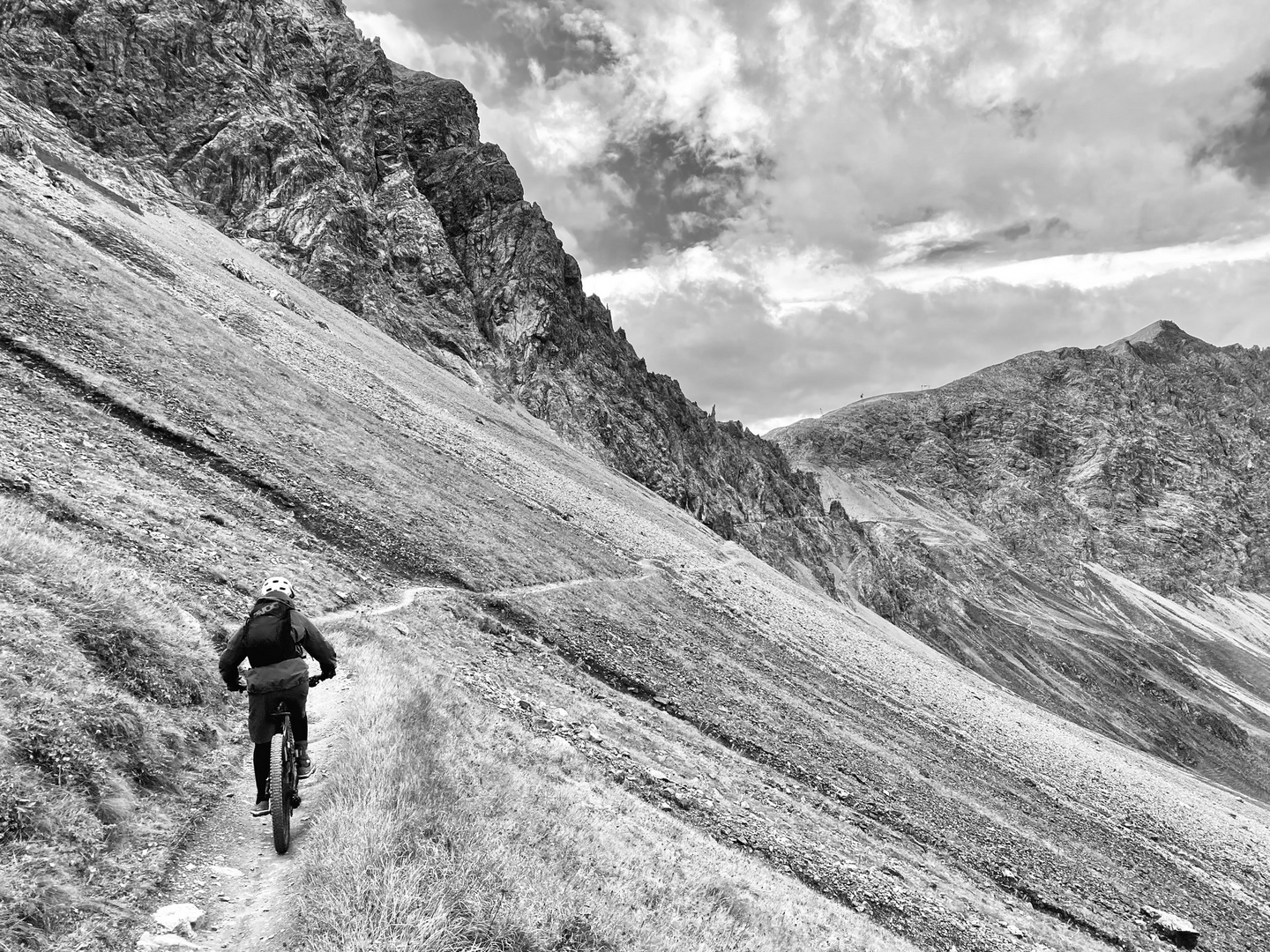 Abstieg vom Weissfluhjoch 