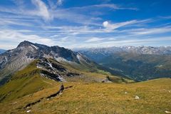 Abstieg von der Flatschspitze