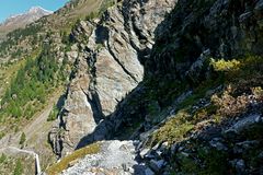 Abstieg von der Hintergrathütte über die Legerwand