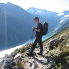 Abstieg von der Olperer Hütte zum Schegeis Speicher im Zillertal