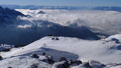 Abstieg von der Pyramidenspitze