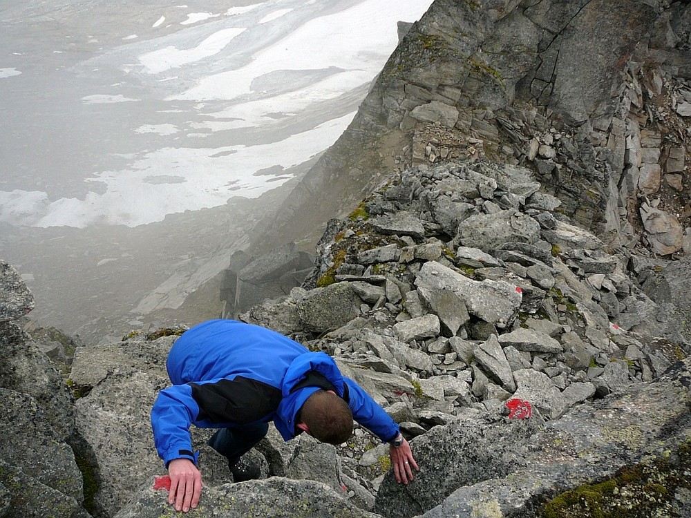 Abstieg von der Richterspitze