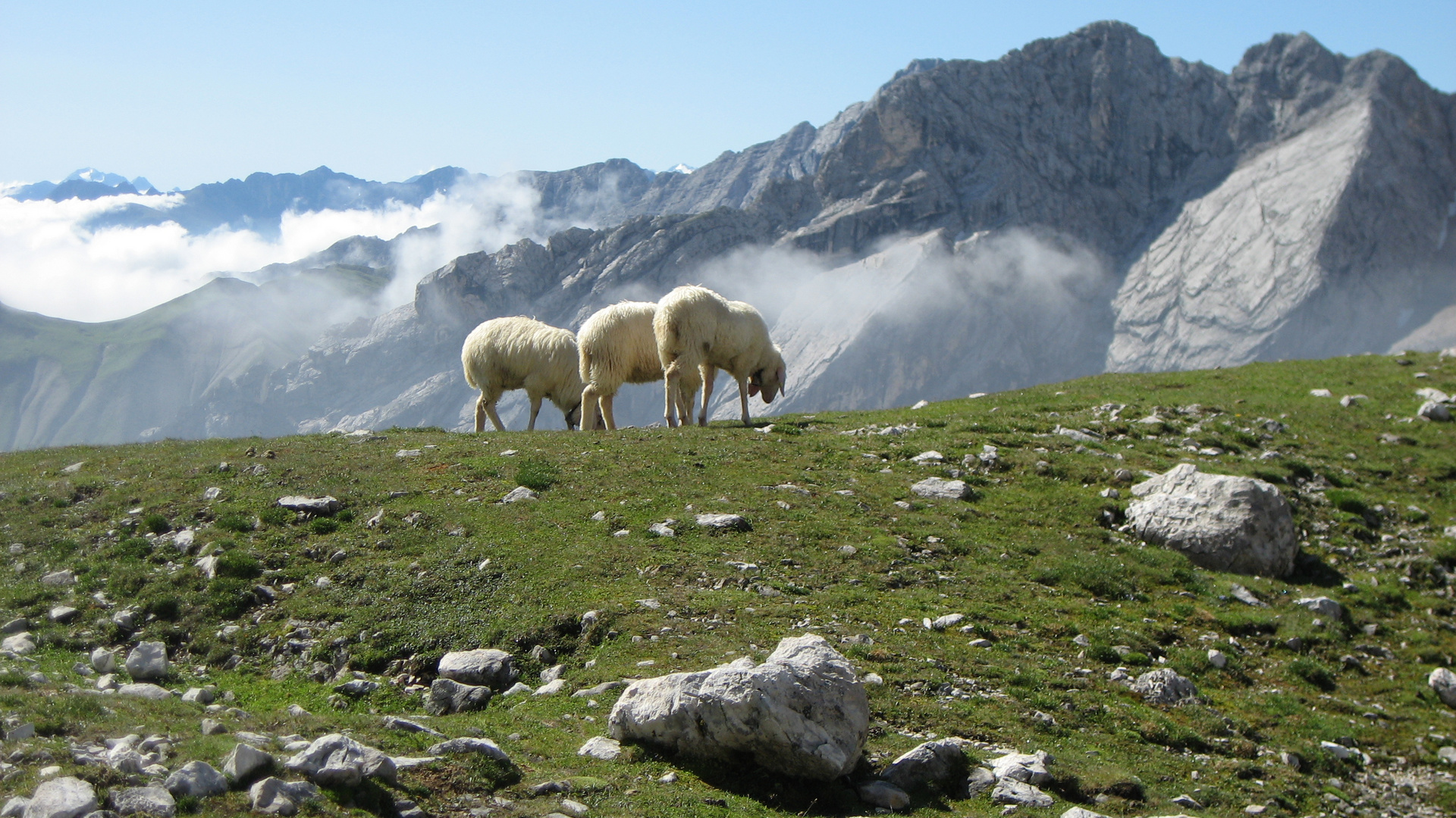 Abstieg von der Zugspitze