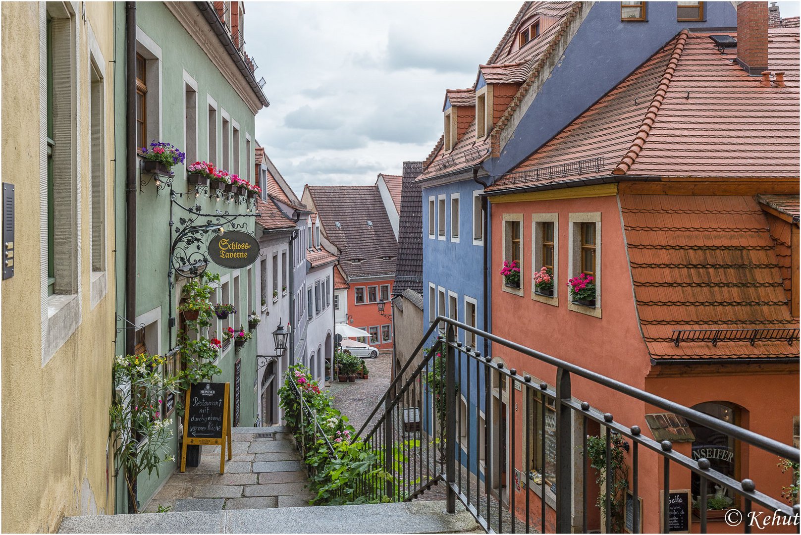 Abstieg zur Altstadt in Meißen