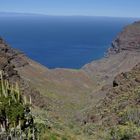 abstieg zur playa de güigüí - mit blick auf den teide