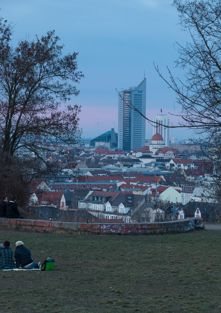 Abstimmung auf dem Fockeberg mit Blick auf "Klein-Paris"