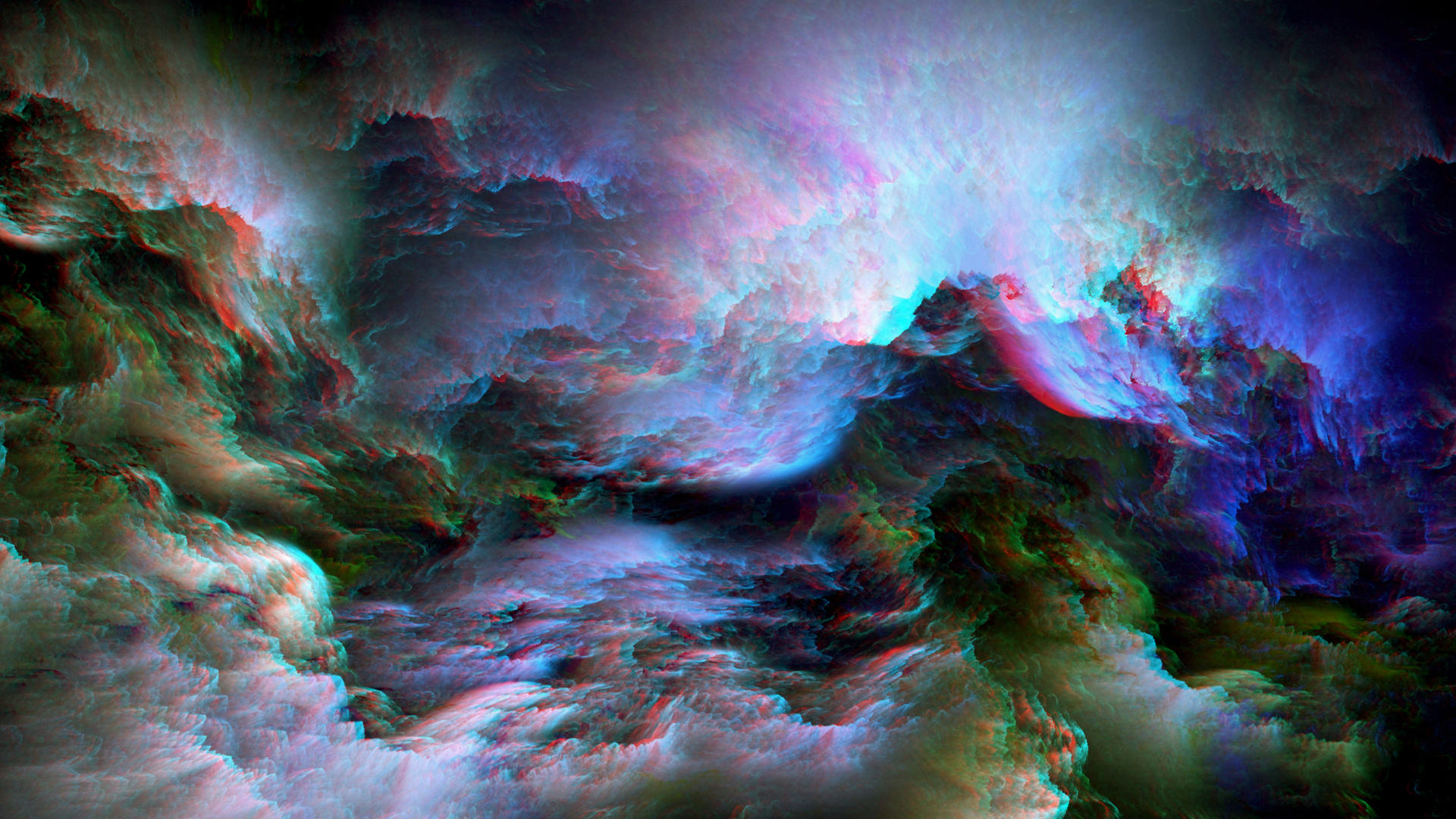 Abstract Anaglyph Paintwork 1