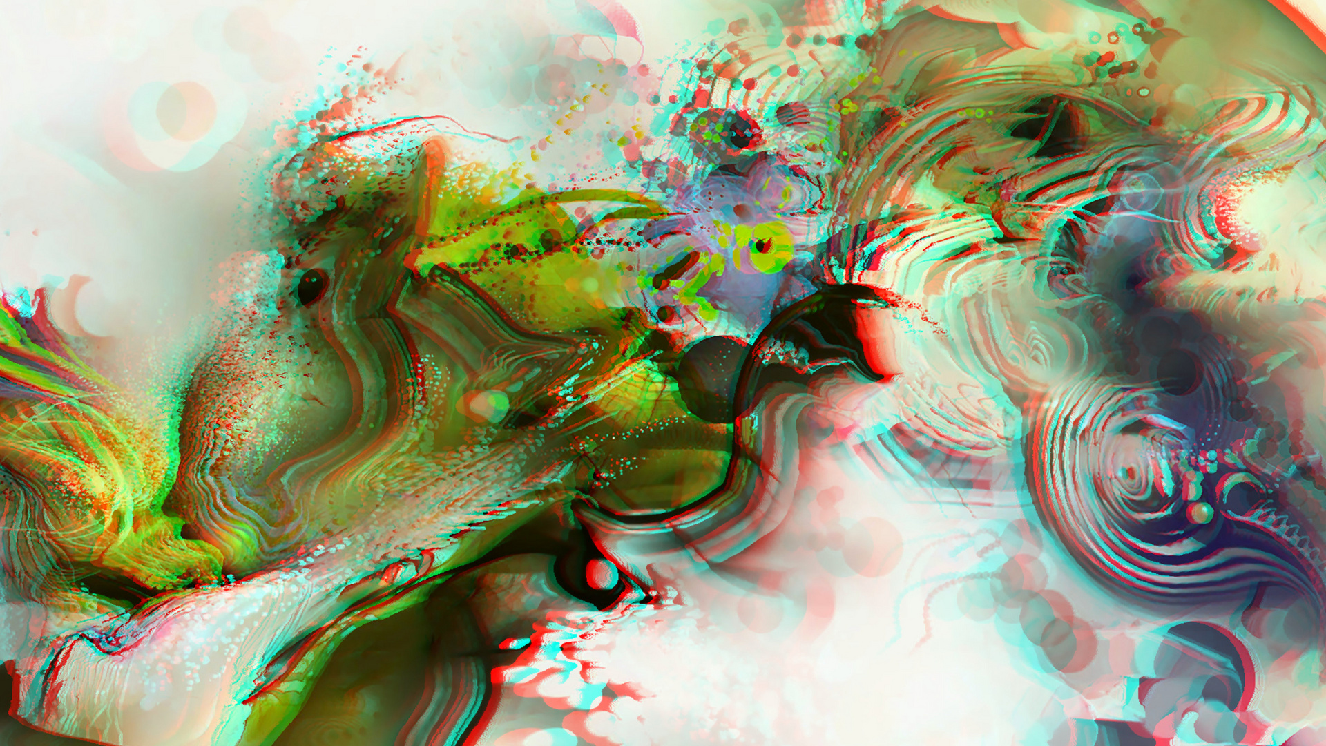 Abstract Anaglyph Paintwork 2