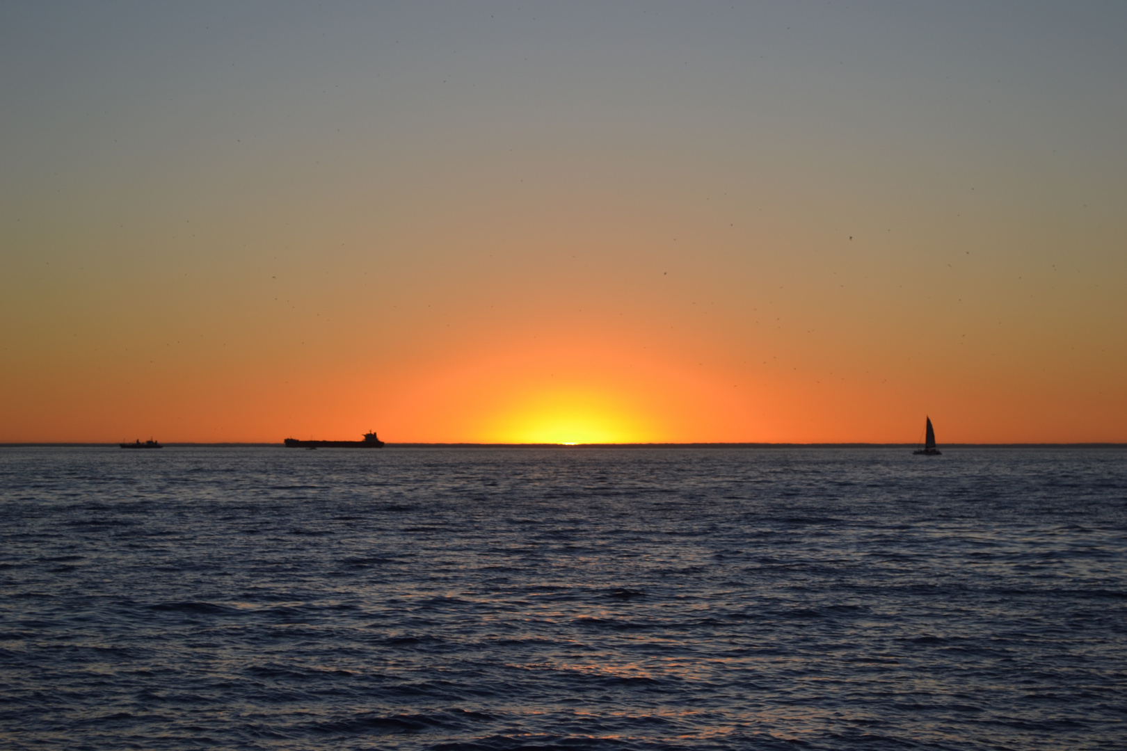 Abstract Harbor Sunset