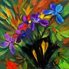 abstract11-f3 __TEAPOT WITH JOYOUS FLOWERS © __