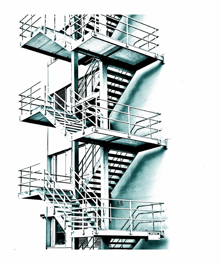 Abstrakt III, die Feuerleiter