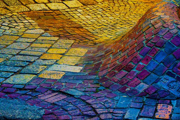 abstraktbuntes auf und ab...