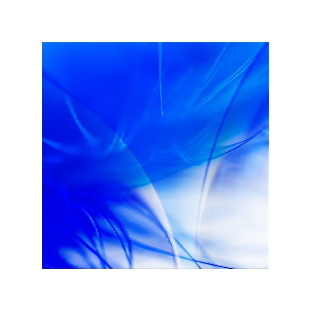 Abstraktion in Blau III