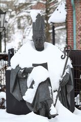 Abt mit Schneekragen
