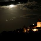 Abtai Siegburg im Mondlicht