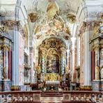 Abteikirche St. Michael - Altarraum, Benediktinerkloster Metten, Bayern 