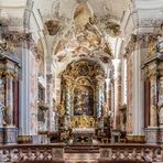 Abteikirche St. Michael - Altarraum, Benediktinerkloster Metten, Bayern V2