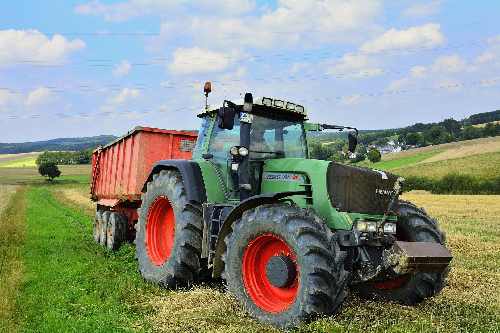 Abtransport vom Getreide