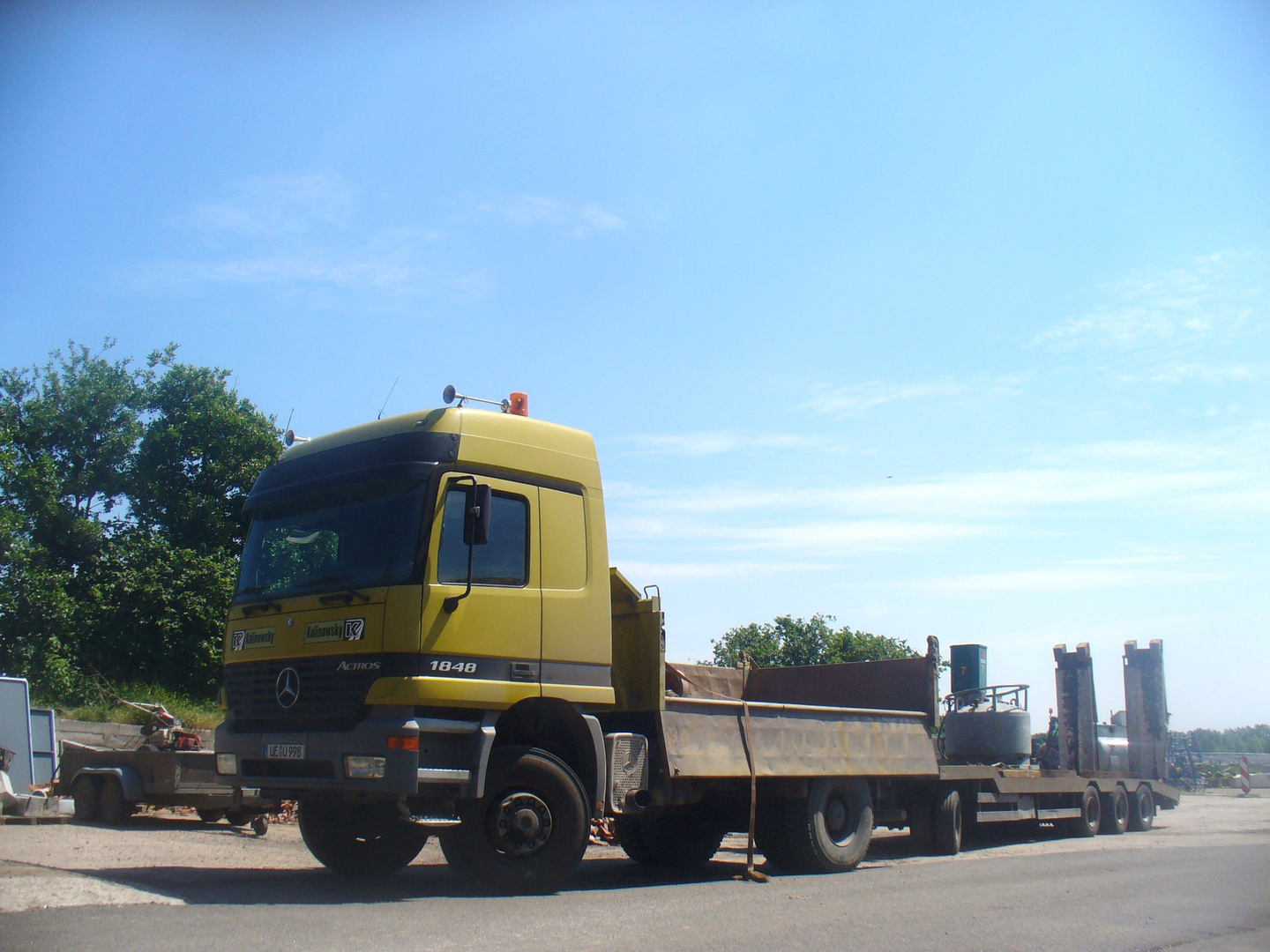 abtransport zur nächsten baustelle