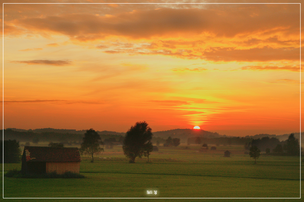 AbtseeAbendstimmung(Farben flach gehalten)