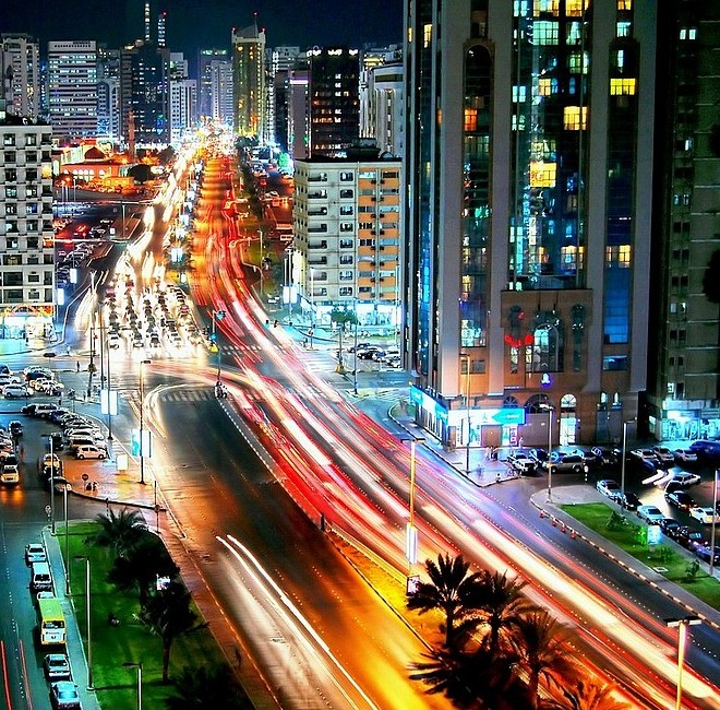 abu dhabi at night photo image aerial views special portfolio websites
