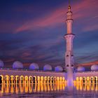  Abu Dhabi Sheikh Zayed Grand Mosque Blue Hour