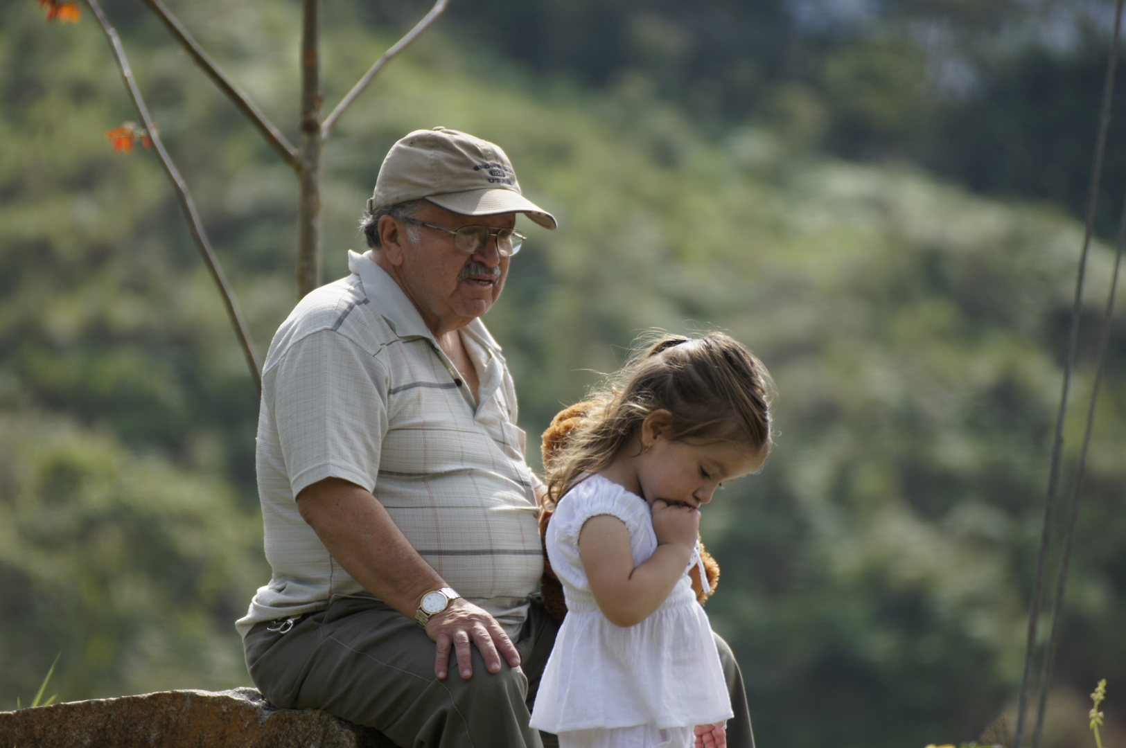 Abuelo y nieta