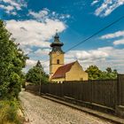 Abwärts vom Bisamberg vorbei am Stammersdorfer Kircherl