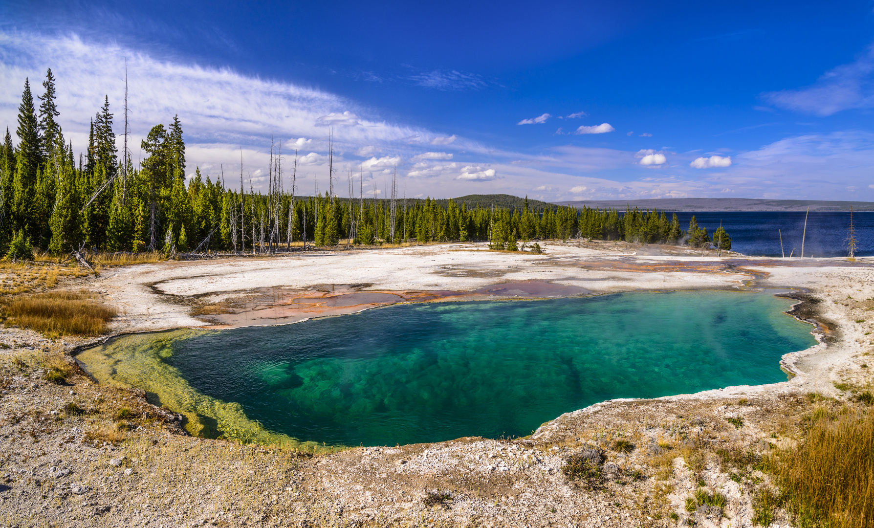 Abyss Pool, West Thumb Geyser Basin, Wyoming, USA