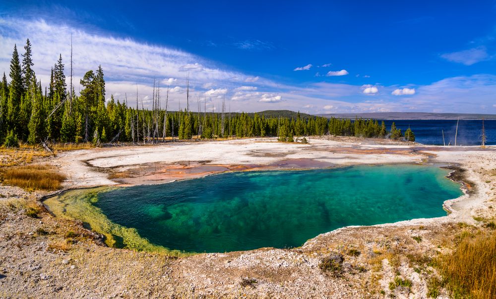 Abyss Pool, West Thumb Geyser Basin, Wyoming, USA