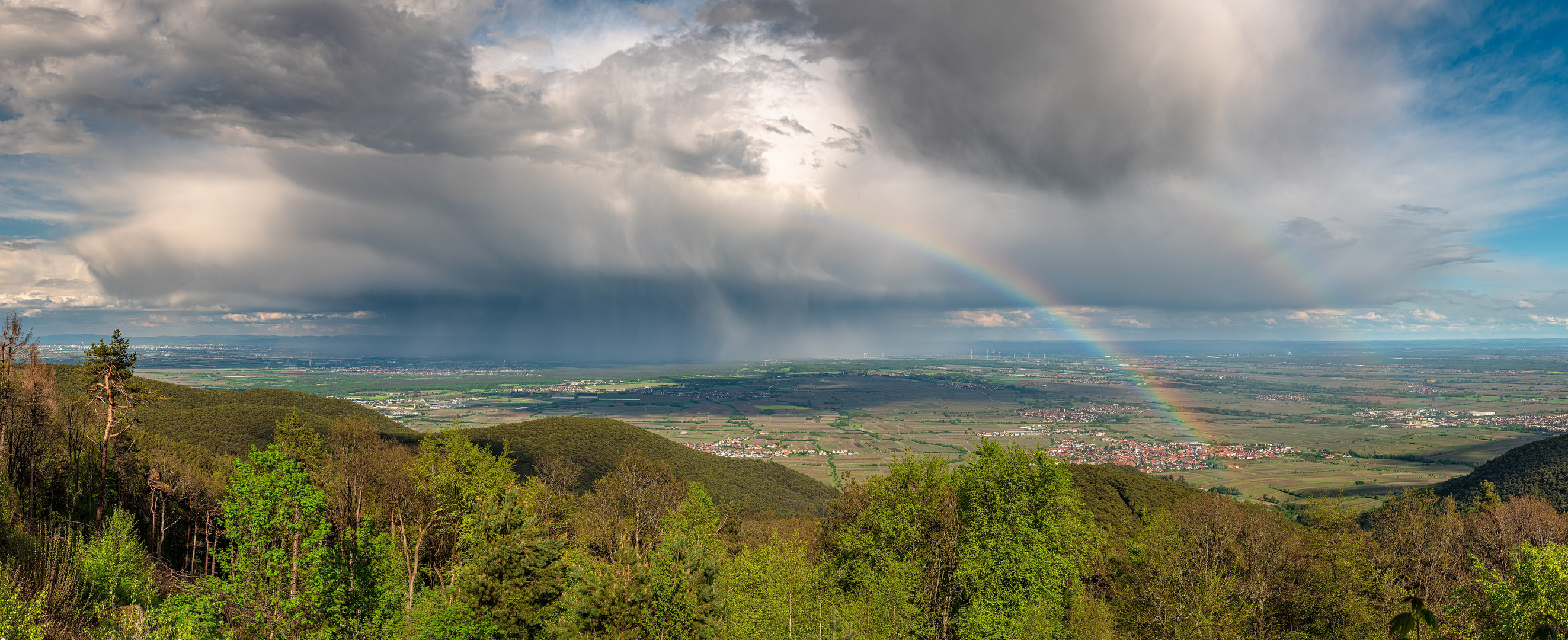 Abziehende Regenfront