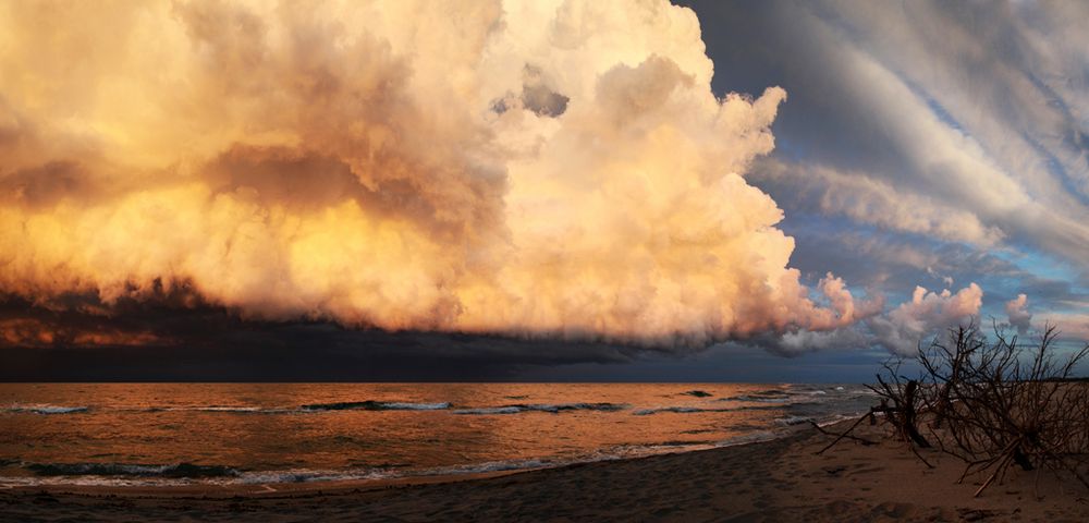 Abziehendes Gewitter ...