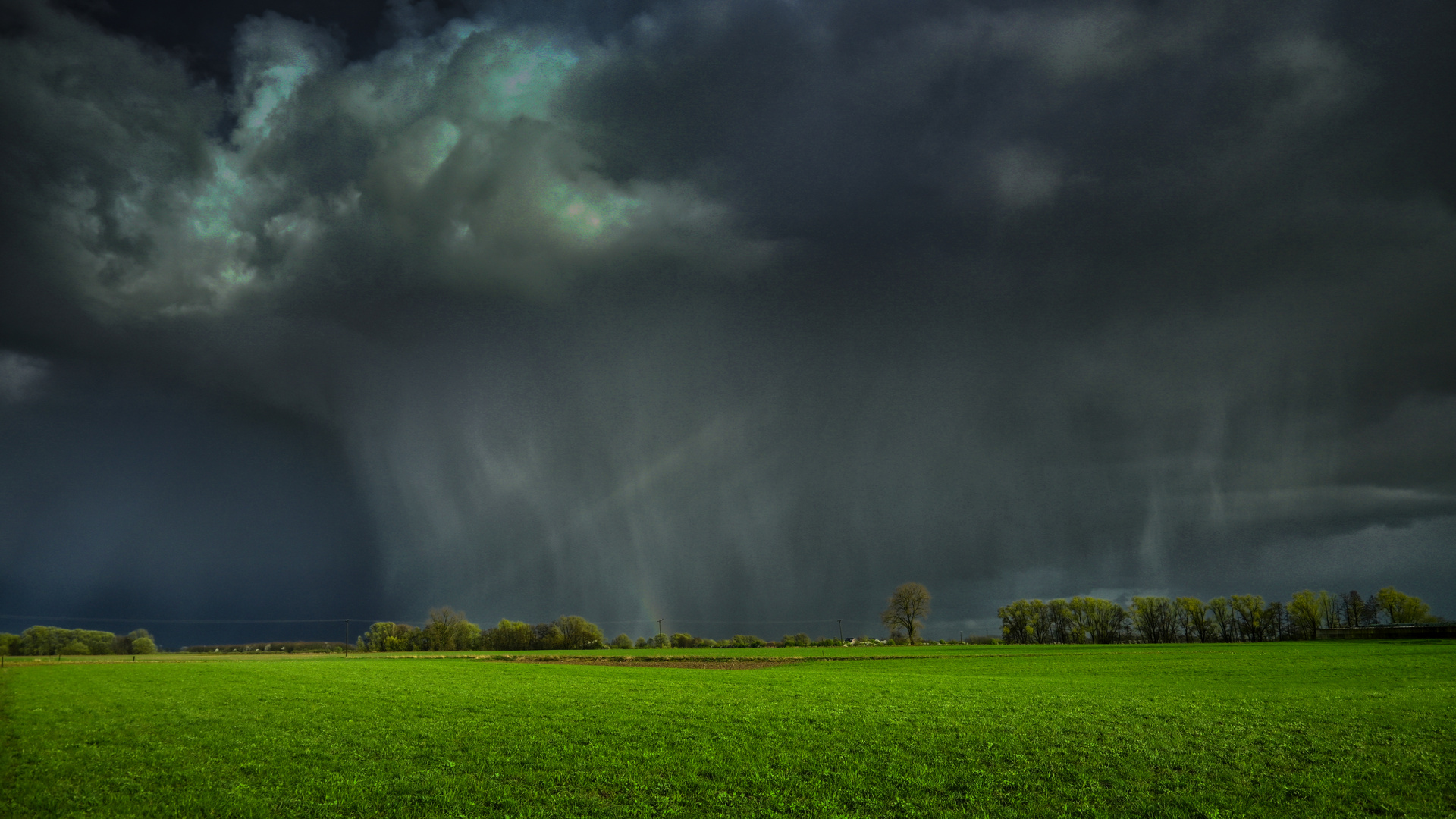 Abziehendes Gewitter