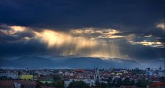 abziehendes Gewitter