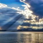 Abziehendes Gewitter über dem Gardasee