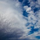 Abziehendes Gewitter und Regenband in Namibia