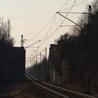 Abzweig der Güterbahn von Olching Richtung Karlsfeld