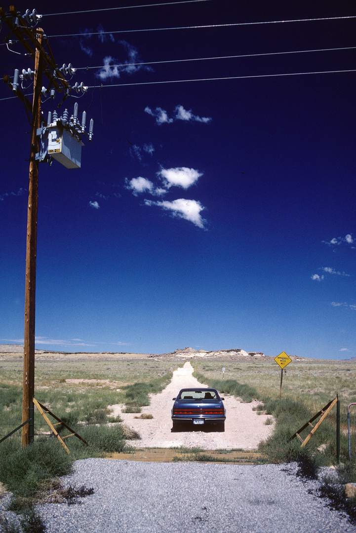 Abzweigung von der Rte.89 auf die Cottonwood Canyon Road von Page aus...